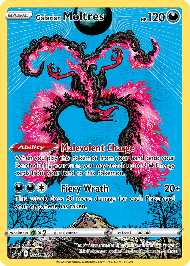 Carta Galarian Moltres SWSH284/307 do set SWSH Black Star Promos — Pokémon TCG | Bynx