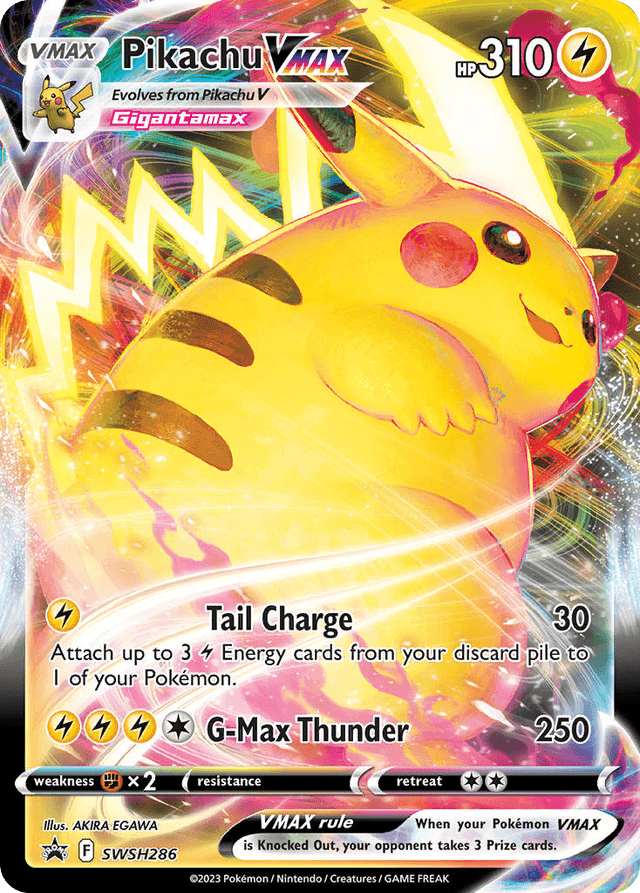 Carta Pikachu VMAX SWSH286/307 do set SWSH Black Star Promos — Pokémon TCG | Bynx