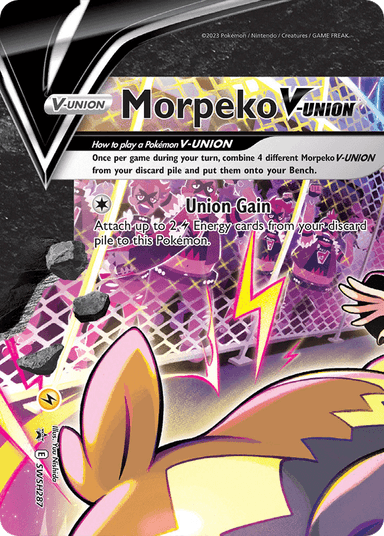 Carta Morpeko V-UNION SWSH287/307 do set SWSH Black Star Promos — Pokémon TCG | Bynx