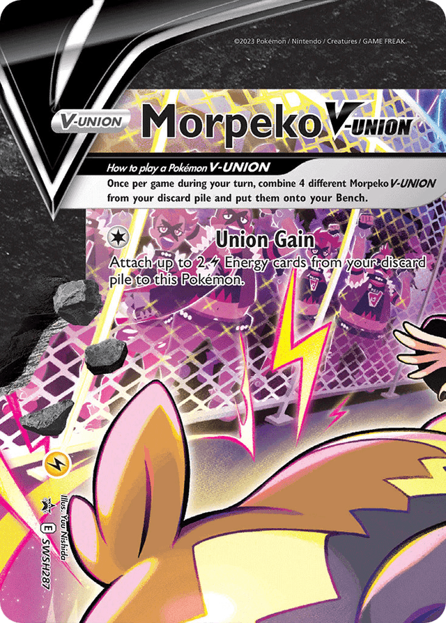Carta Morpeko V-UNION SWSH287/307 do set SWSH Black Star Promos — Pokémon TCG | Bynx