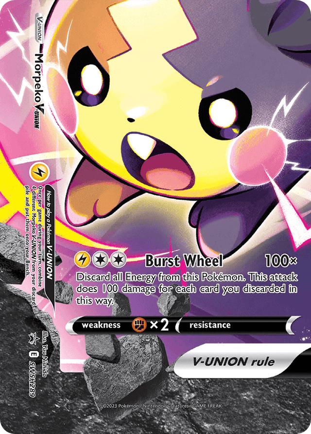 Carta Morpeko V-UNION SWSH289/307 do set SWSH Black Star Promos — Pokémon TCG | Bynx