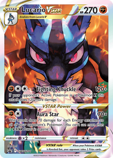 Carta Lucario VSTAR SWSH291/307 do set SWSH Black Star Promos — Pokémon TCG | Bynx