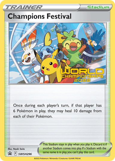 Carta Champions Festival SWSH296/307 do set SWSH Black Star Promos — Pokémon TCG | Bynx