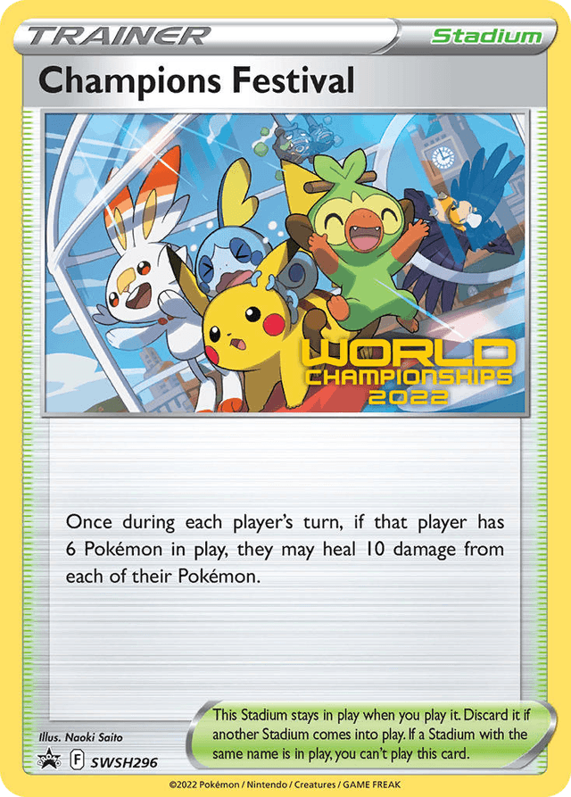Carta Champions Festival SWSH296/307 do set SWSH Black Star Promos — Pokémon TCG | Bynx