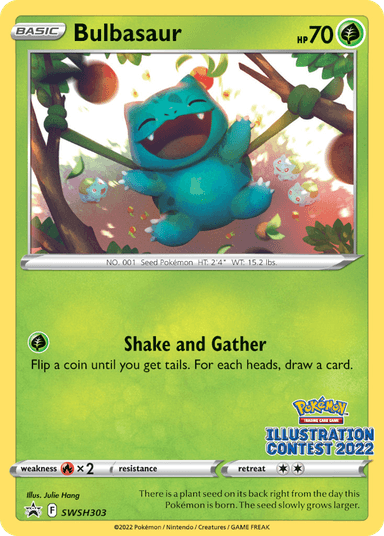 Carta Bulbasaur SWSH303/307 do set SWSH Black Star Promos — Pokémon TCG | Bynx