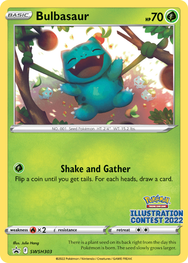 Carta Bulbasaur SWSH303/307 do set SWSH Black Star Promos — Pokémon TCG | Bynx