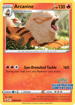 Arcanine SWSH304 — SWSH Black Star Promos