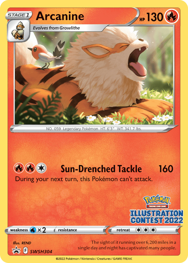 Carta Arcanine SWSH304/307 do set SWSH Black Star Promos — Pokémon TCG | Bynx