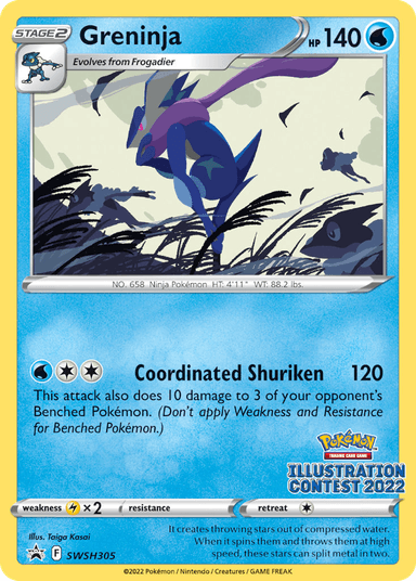 Carta Greninja SWSH305/307 do set SWSH Black Star Promos — Pokémon TCG | Bynx