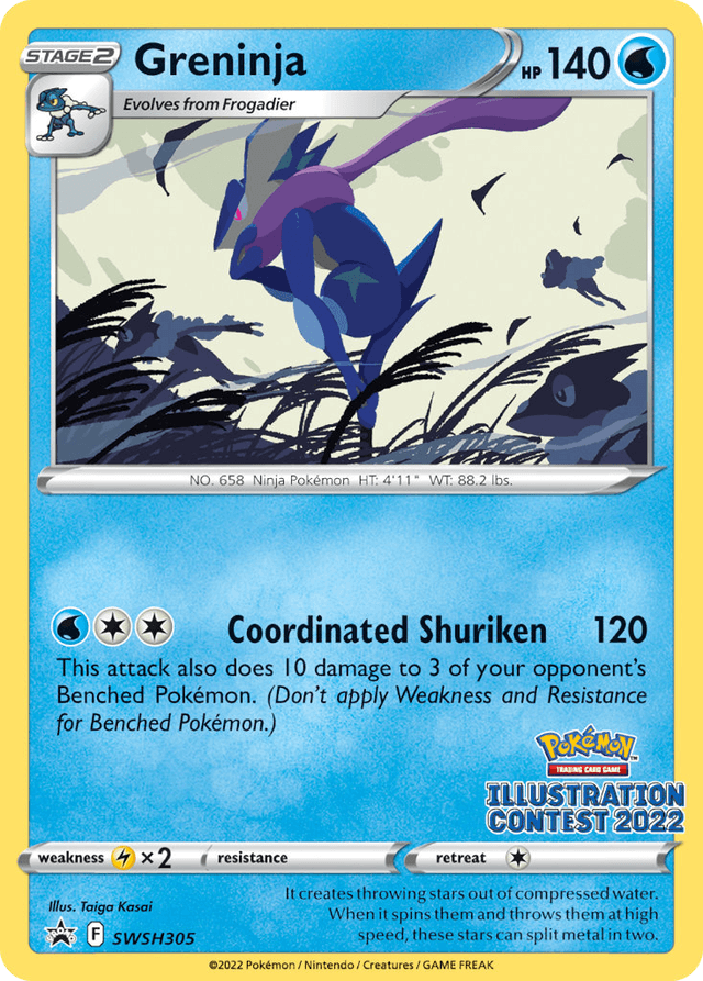 Carta Greninja SWSH305/307 do set SWSH Black Star Promos — Pokémon TCG | Bynx