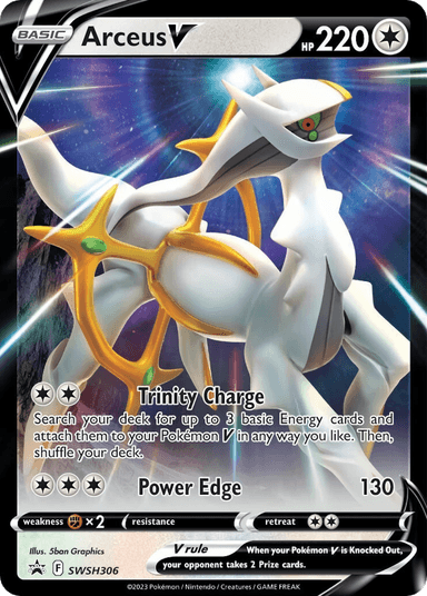 Carta Arceus V SWSH306/307 do set SWSH Black Star Promos — Pokémon TCG | Bynx