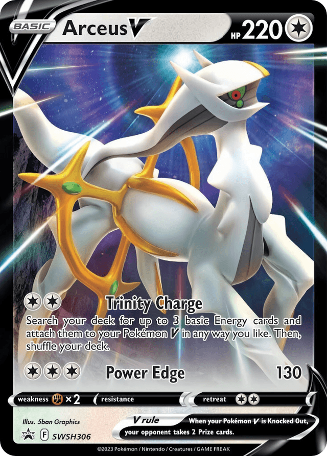 Carta Arceus V SWSH306/307 do set SWSH Black Star Promos — Pokémon TCG | Bynx