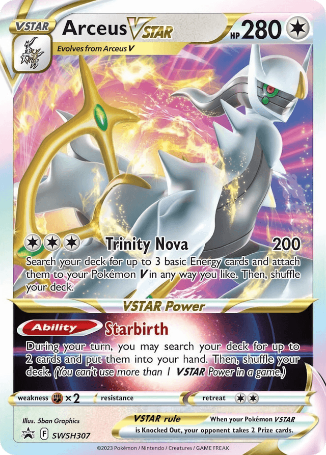 Carta Arceus VSTAR SWSH307/307 do set SWSH Black Star Promos — Pokémon TCG | Bynx