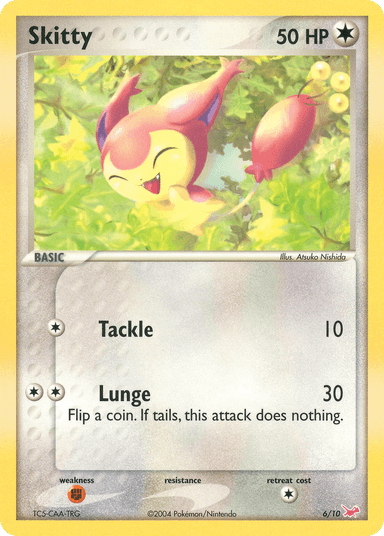 Carta Skitty 6/10 do set EX Trainer Kit Latias — Pokémon TCG | Bynx