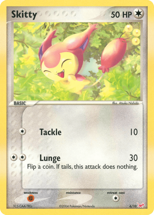 Carta Skitty 6/10 do set EX Trainer Kit Latias — Pokémon TCG | Bynx