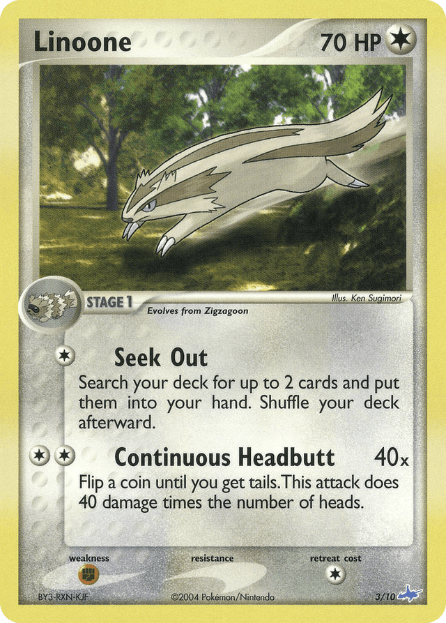 Carta Linoone 3/10 do set EX Trainer Kit Latios — Pokémon TCG | Bynx