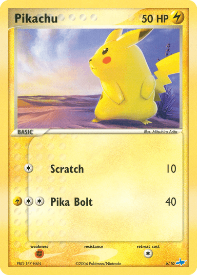 Carta Pikachu 6/10 do set EX Trainer Kit Latios — Pokémon TCG | Bynx