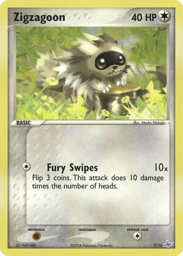 Carta Zigzagoon 7/10 do set EX Trainer Kit Latios — Pokémon TCG | Bynx