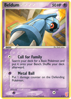 Beldum 1 — EX Trainer Kit 2 Plusle
