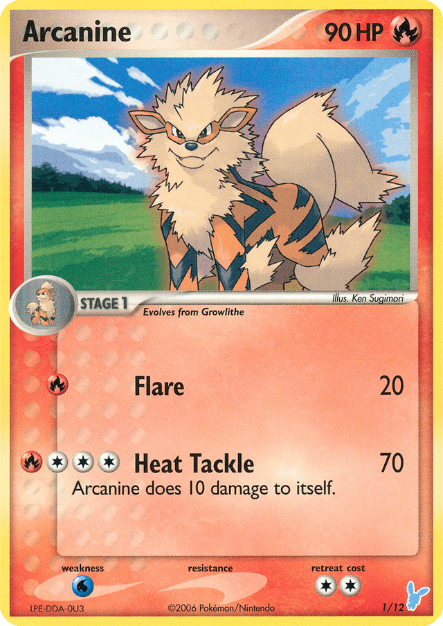 Carta Arcanine 1/12 do set EX Trainer Kit 2 Minun — Pokémon TCG | Bynx