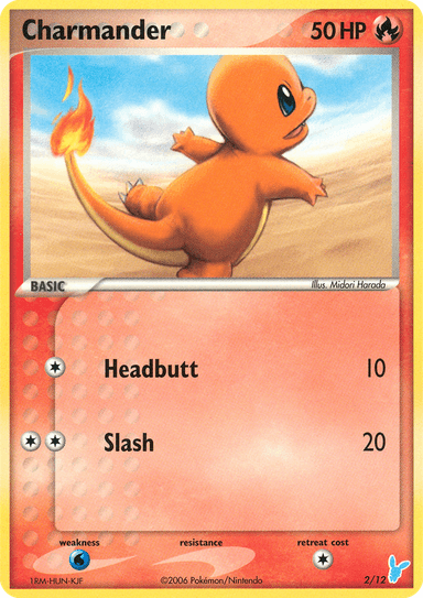 Carta Charmander 2/12 do set EX Trainer Kit 2 Minun — Pokémon TCG | Bynx