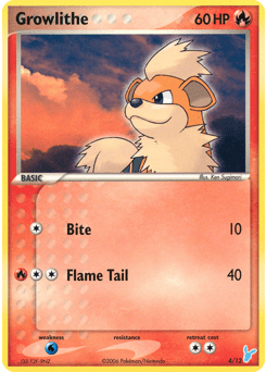 Growlithe 4 — EX Trainer Kit 2 Minun