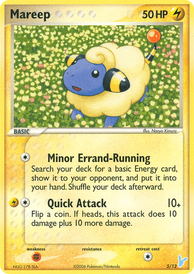 Carta Mareep 5/12 do set EX Trainer Kit 2 Minun — Pokémon TCG | Bynx