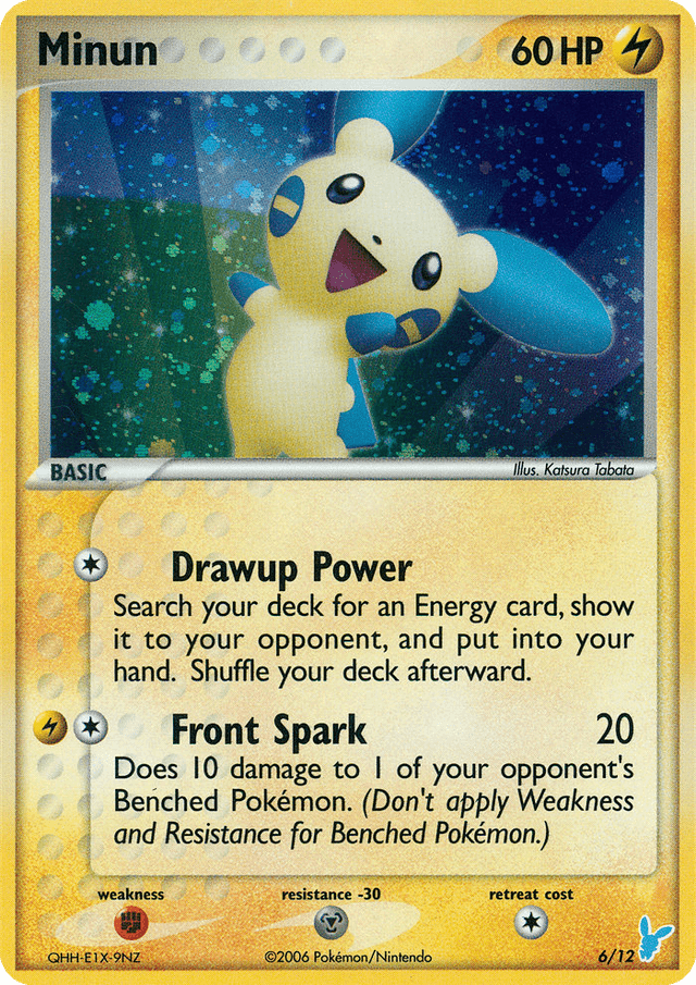 Carta Minun 6/12 do set EX Trainer Kit 2 Minun — Pokémon TCG | Bynx