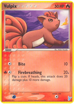 Vulpix 7 — EX Trainer Kit 2 Minun