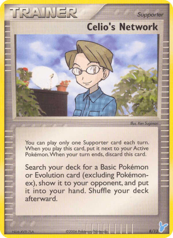 Carta Celio's Network 8/12 do set EX Trainer Kit 2 Minun — Pokémon TCG | Bynx