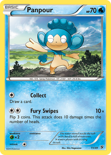 Carta Panpour 11/39 do set Kalos Starter Set — Pokémon TCG | Bynx