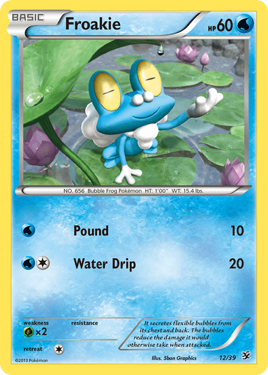 Carta Froakie 12/39 do set Kalos Starter Set — Pokémon TCG | Bynx