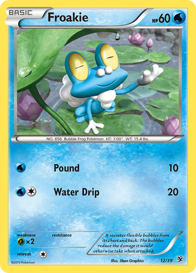 Carta Froakie 12/39 do set Kalos Starter Set — Pokémon TCG | Bynx