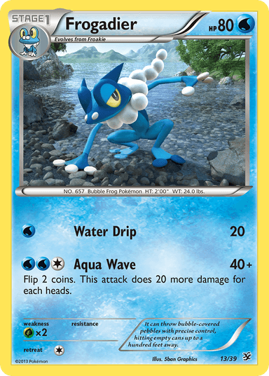 Carta Frogadier 13/39 do set Kalos Starter Set — Pokémon TCG | Bynx