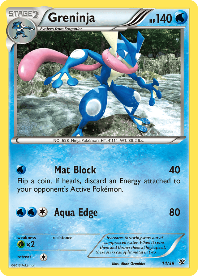 Carta Greninja 14/39 do set Kalos Starter Set — Pokémon TCG | Bynx