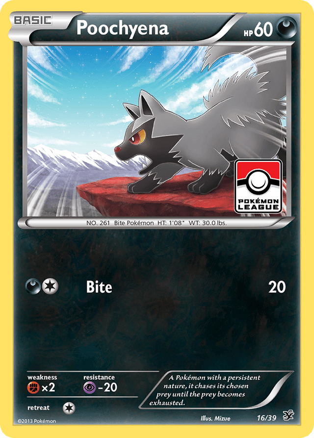 Carta Poochyena 16/39 do set Kalos Starter Set — Pokémon TCG | Bynx