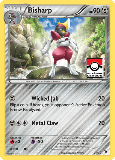 Carta Bisharp 20/39 do set Kalos Starter Set — Pokémon TCG | Bynx