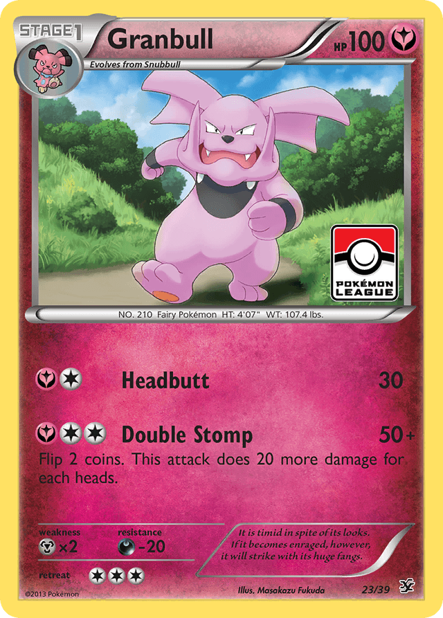 Carta Granbull 23/39 do set Kalos Starter Set — Pokémon TCG | Bynx