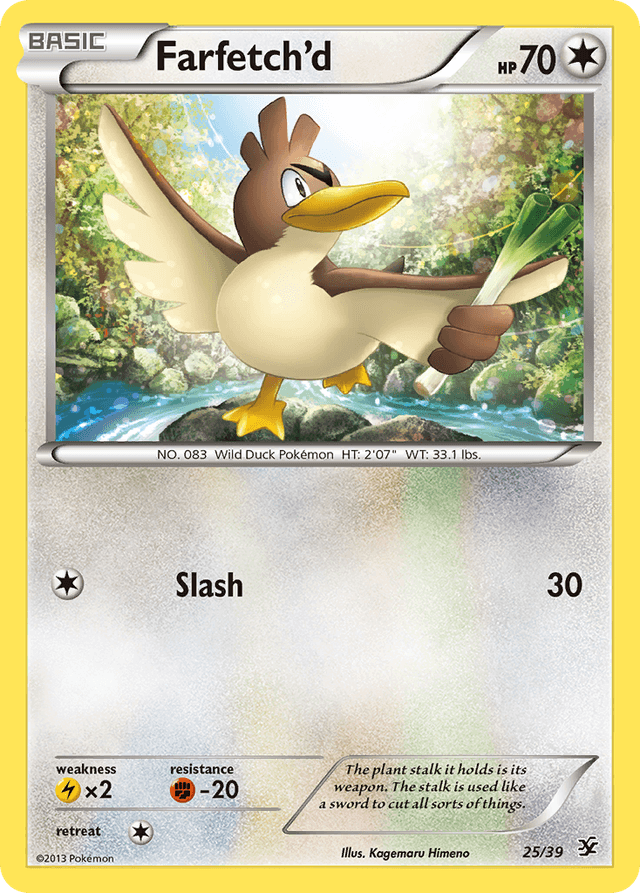 Carta Farfetch'd 25/39 do set Kalos Starter Set — Pokémon TCG | Bynx