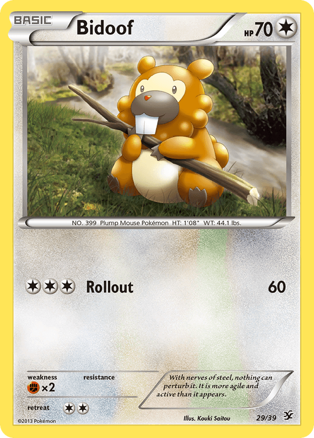 Carta Bidoof 29/39 do set Kalos Starter Set — Pokémon TCG | Bynx