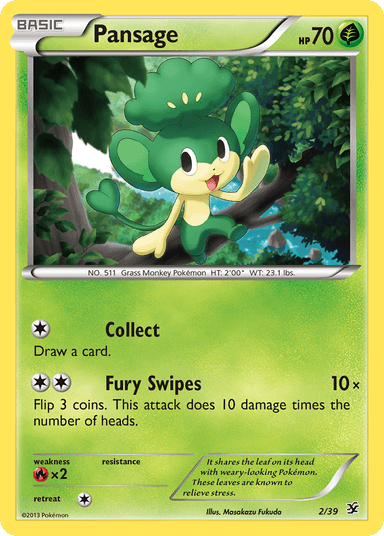 Carta Pansage 2/39 do set Kalos Starter Set — Pokémon TCG | Bynx