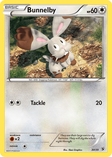Carta Bunnelby 30/39 do set Kalos Starter Set — Pokémon TCG | Bynx