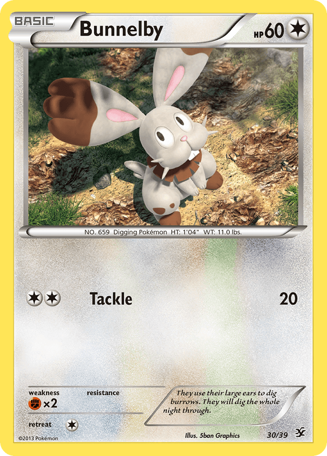 Carta Bunnelby 30/39 do set Kalos Starter Set — Pokémon TCG | Bynx