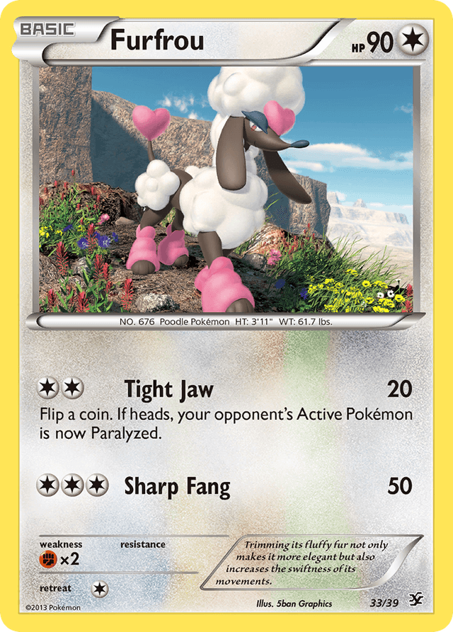 Carta Furfrou 33/39 do set Kalos Starter Set — Pokémon TCG | Bynx