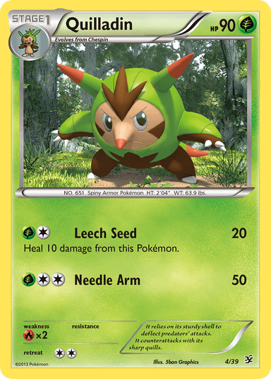 Carta Quilladin 4/39 do set Kalos Starter Set — Pokémon TCG | Bynx