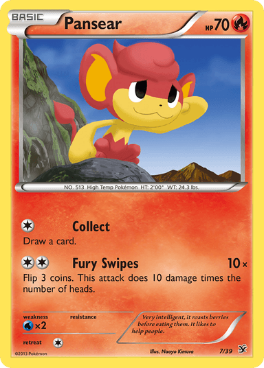 Carta Pansear 7/39 do set Kalos Starter Set — Pokémon TCG | Bynx