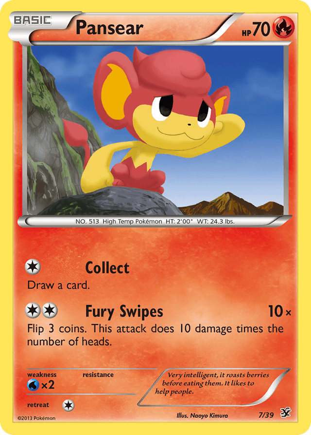 Carta Pansear 7/39 do set Kalos Starter Set — Pokémon TCG | Bynx