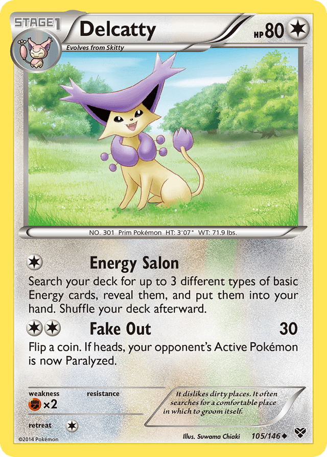 Carta Delcatty 105/146 do set XY — Pokémon TCG | Bynx