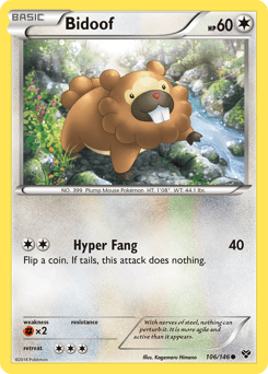 Bidoof 106/146 — XY