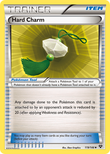 Carta Hard Charm 119/146 do set XY — Pokémon TCG | Bynx